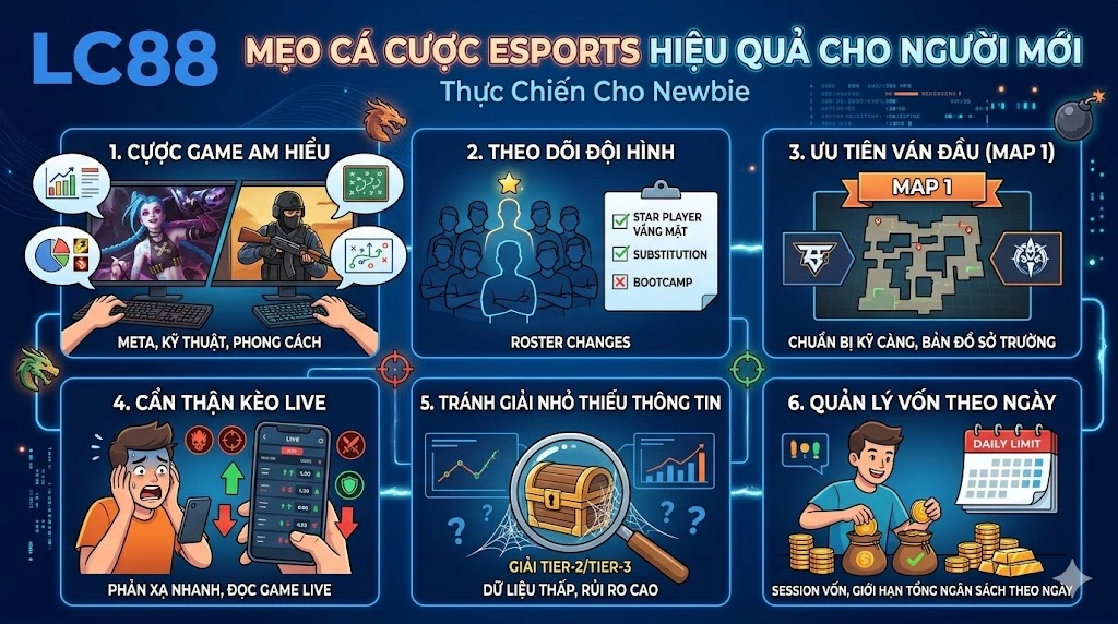 Mẹo Cá Cược Esports Hiệu Quả Cho Người Mới